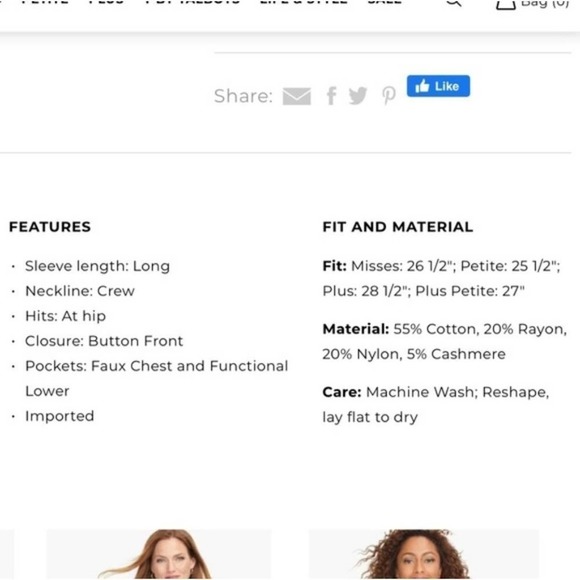 TALBOTS Super Soft Tipped Cashmere Cardigan plus size 3X NEW!!! - Picture 8 of 8